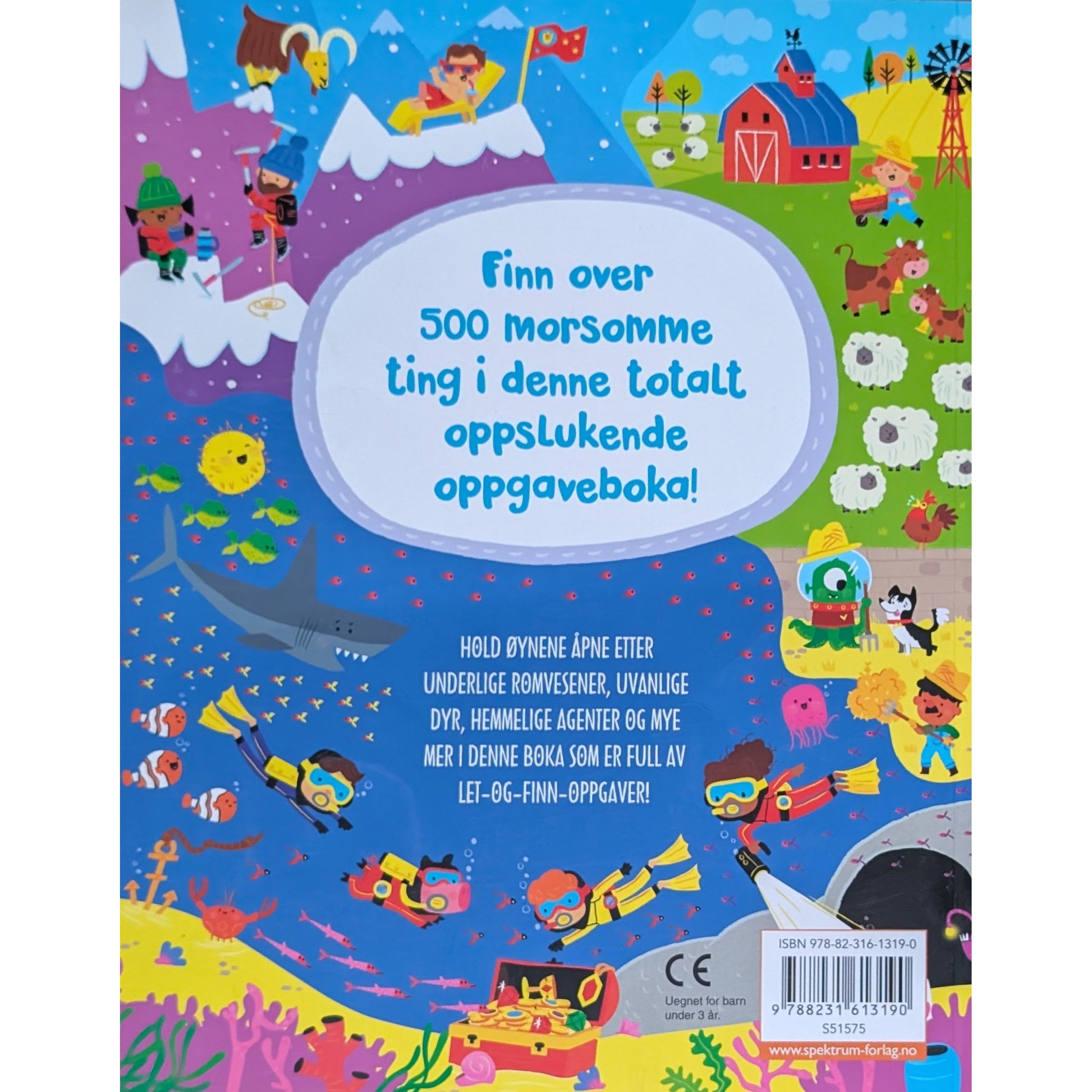 Totalt oppslukende Let og finn, brukte bøker. Aktivitetsbok