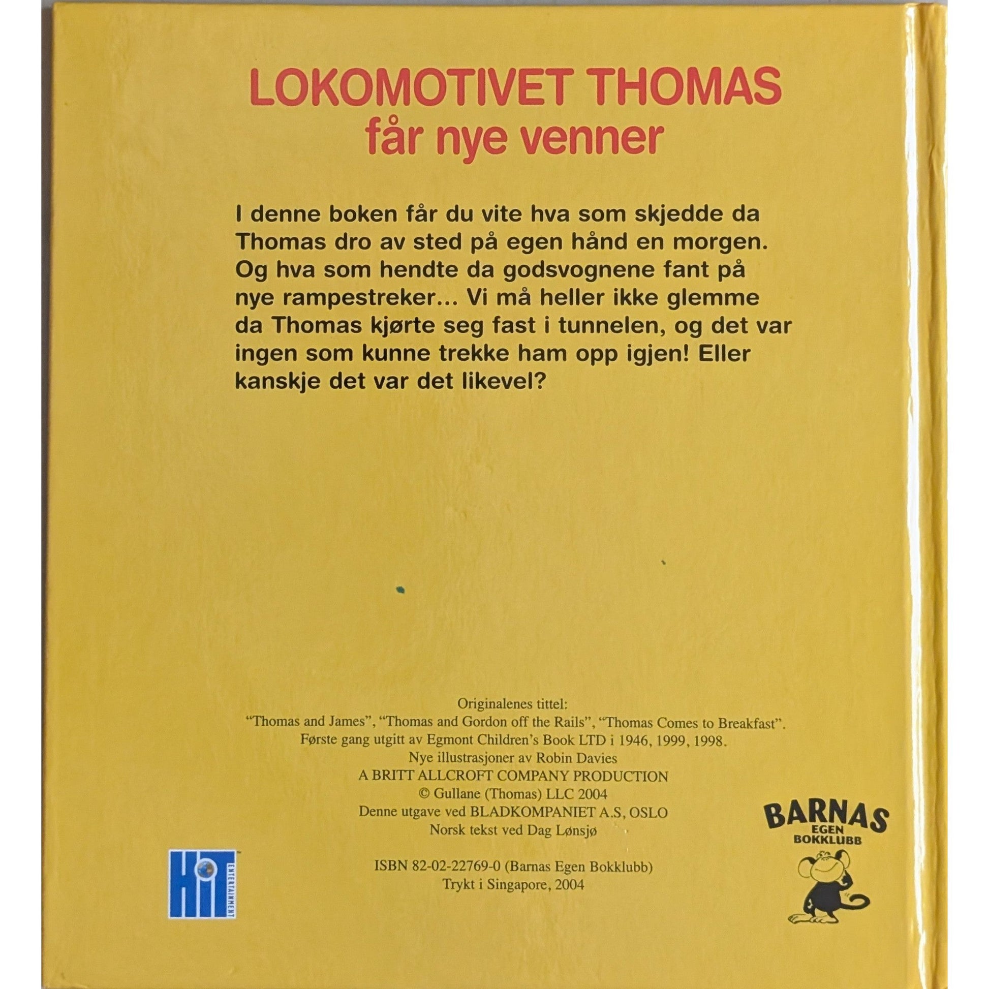 Lokomotivet Thomas får nye venner. Brukte bøker om Thomas av W. Awdry