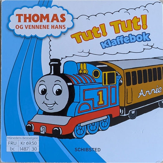 Thomas: Tut! Tut! Klaffebok. Brukte bøker om lokomotivet Thomas