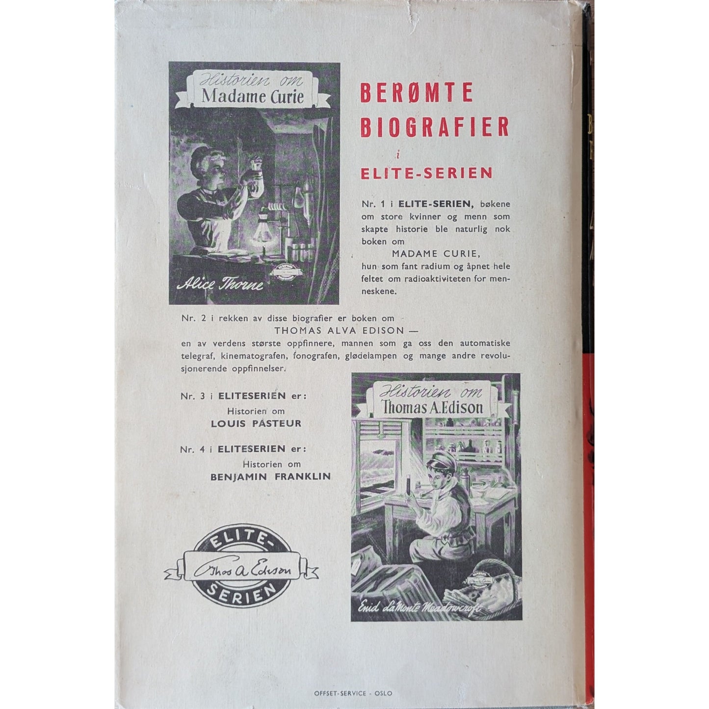 Meadowcroft, Enid LaMonte: Historien om Benjamin Franklin - Eliteserien