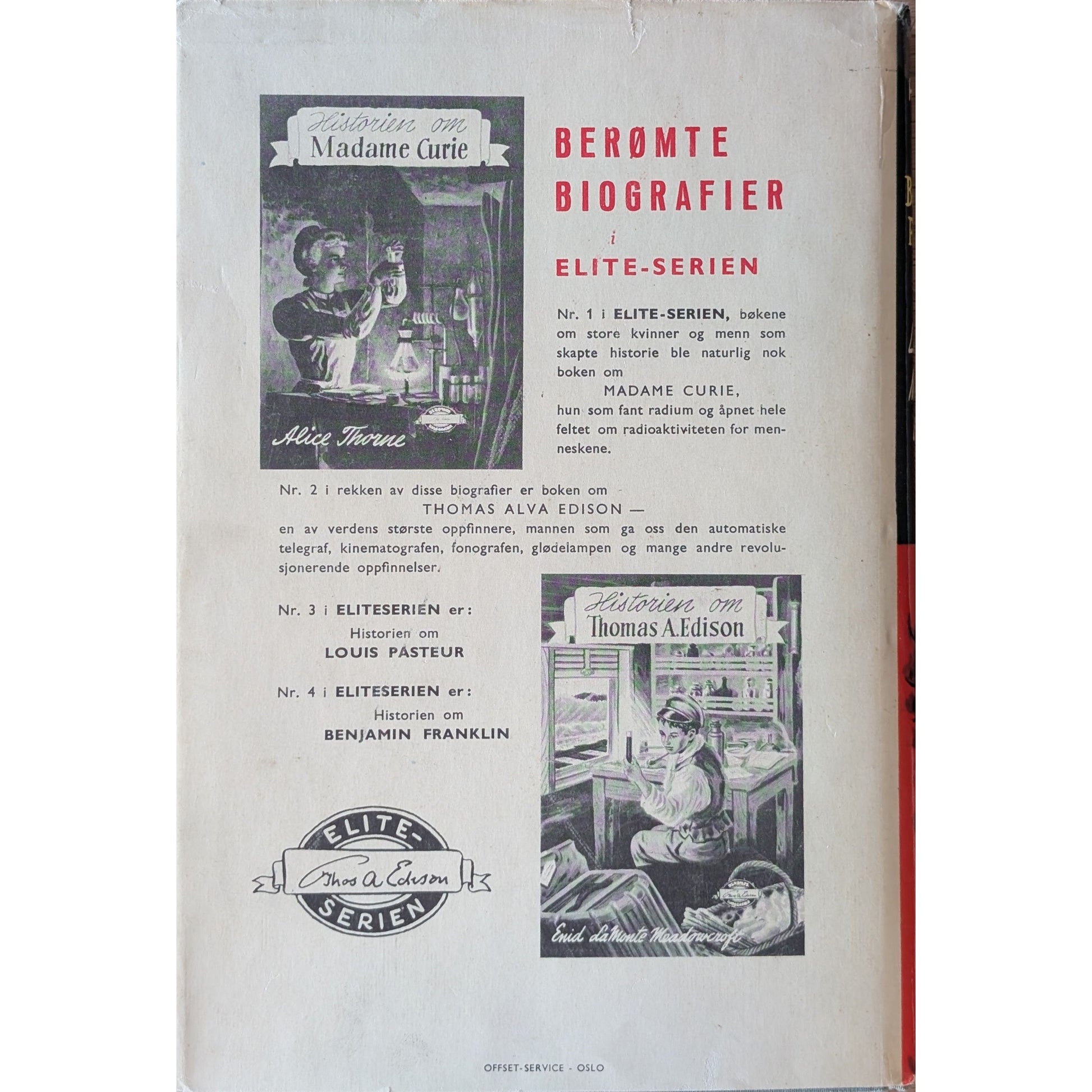 Meadowcroft, Enid LaMonte: Historien om Benjamin Franklin - Eliteserien