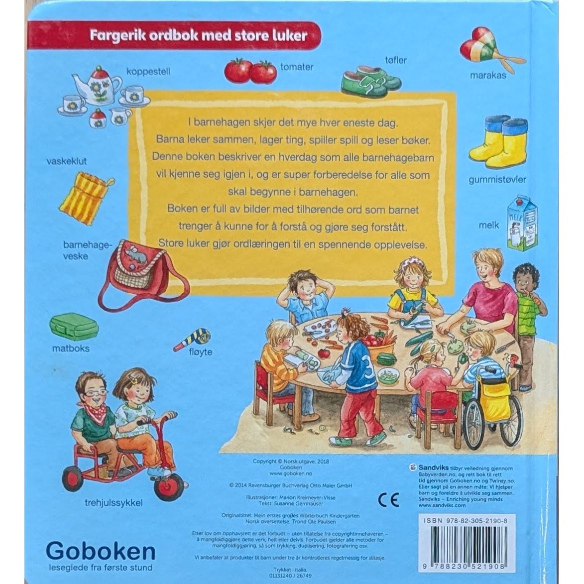 Barnehagen, en bildeordbok - Brukte barnebøker fra Goboke