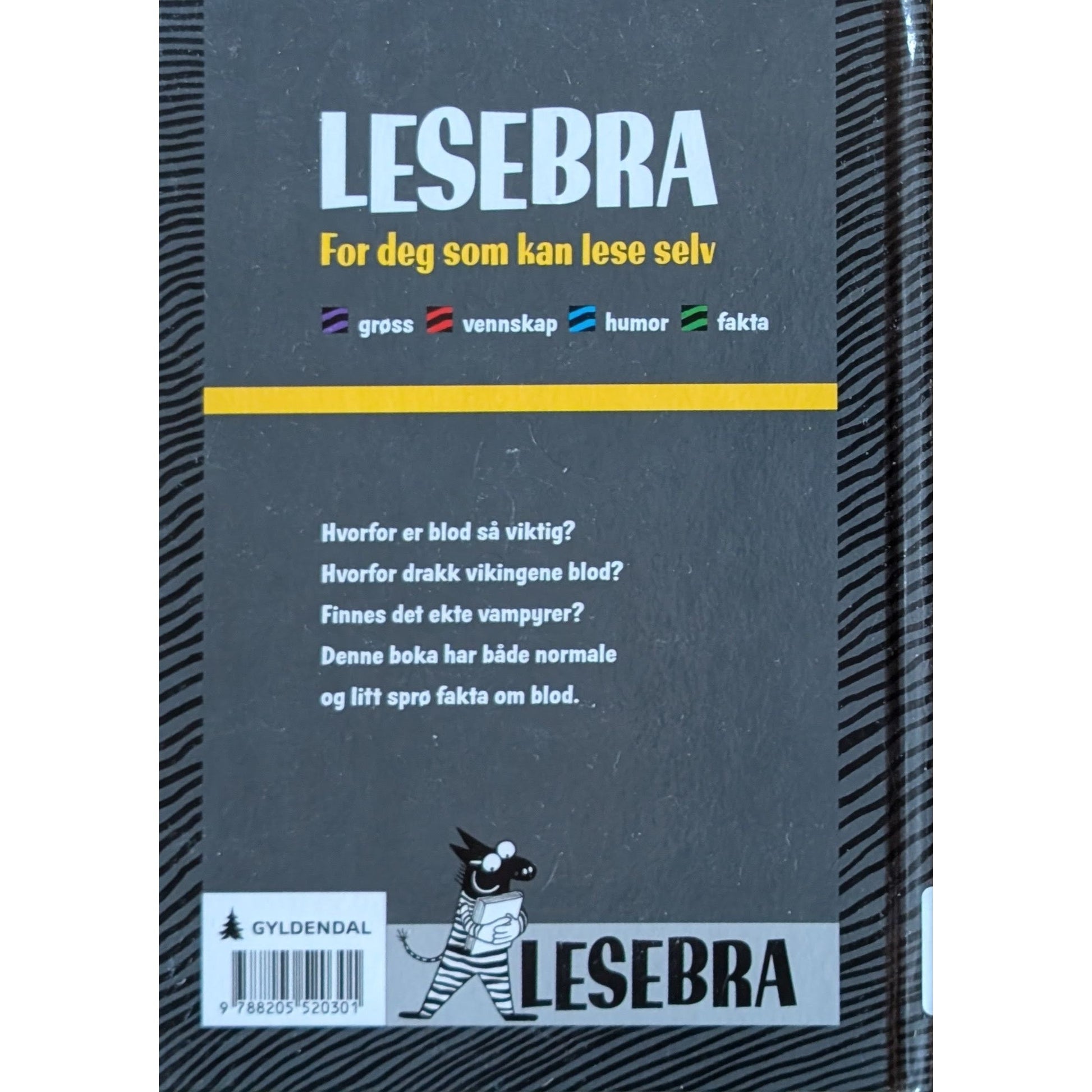 Blodige fakta. Brukte bøker av Ingelin Røssland og Jenny Jordahl. Lesebra