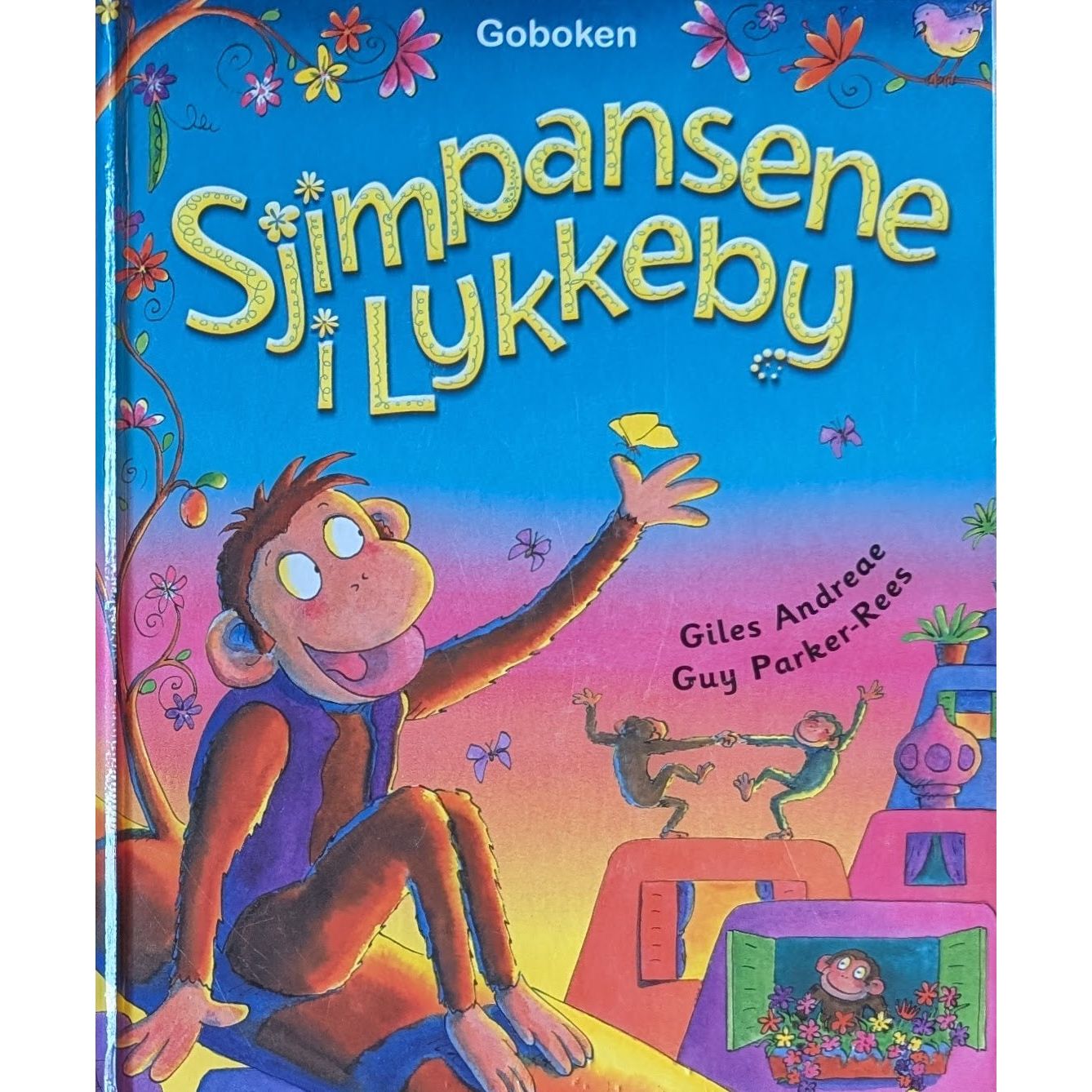 Sjimpansene i Lykkeby - brukte bøker av Giles Andreae