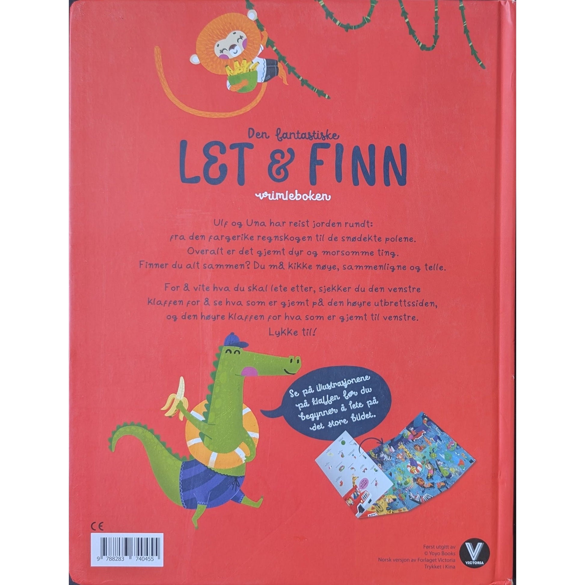 Den fantastiske let og finn vrimleboken - Dyr fra hele verden. Brukte bøker