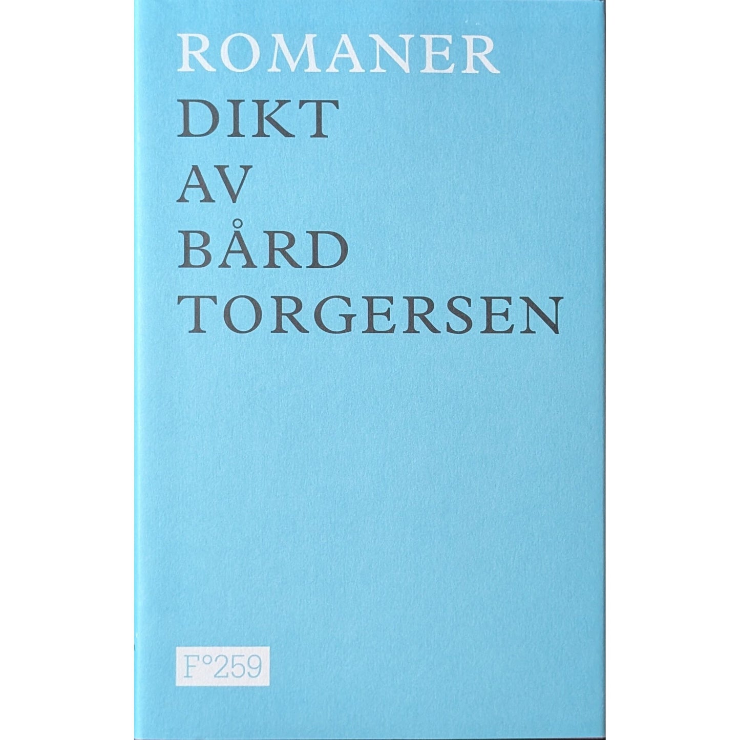 Romaner. Brukte bøker av Bård Torgersen. Inventaret bokhandel