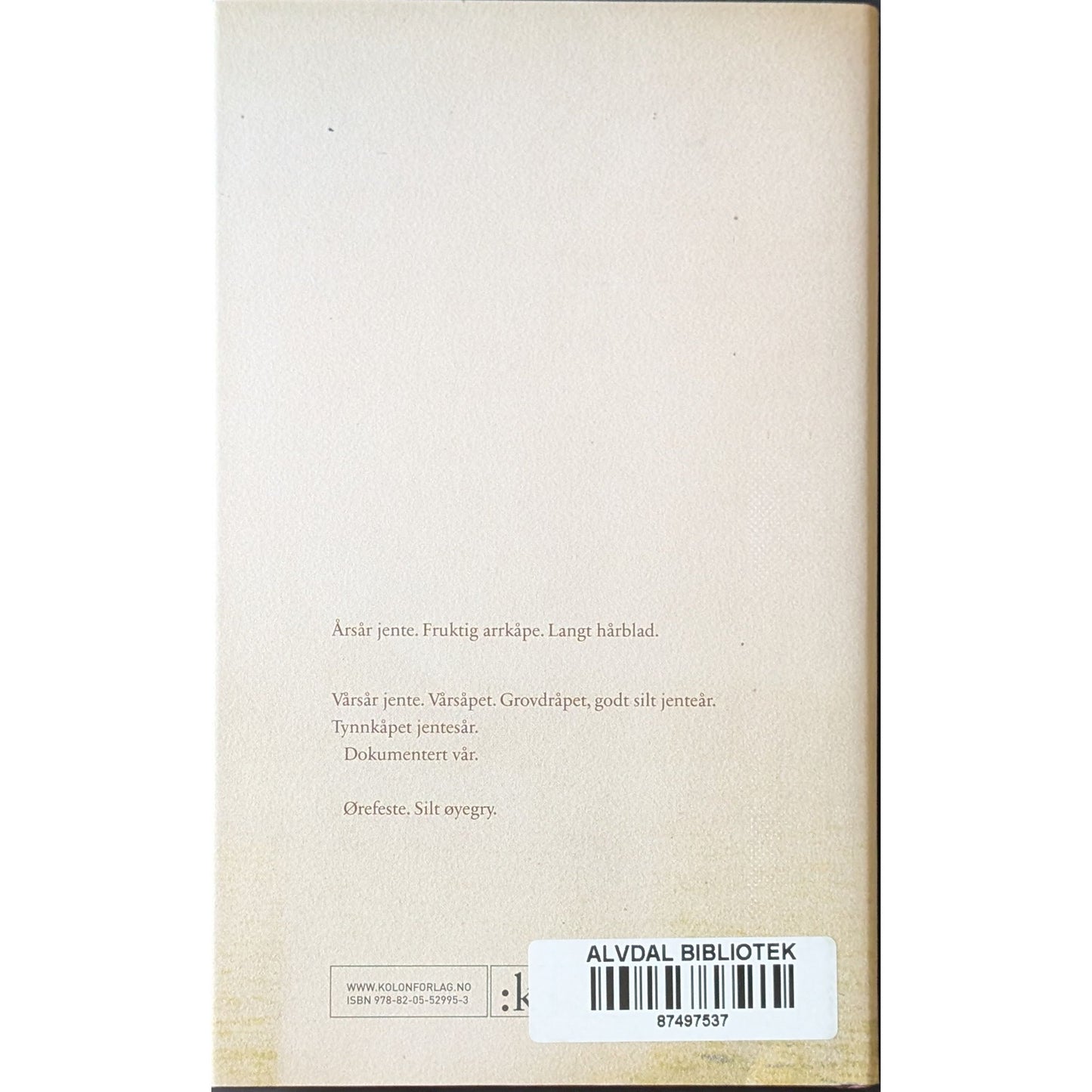 Årsol.  Brukte bøker av Vemund Solheim Ådland. Inventaret bokhandel