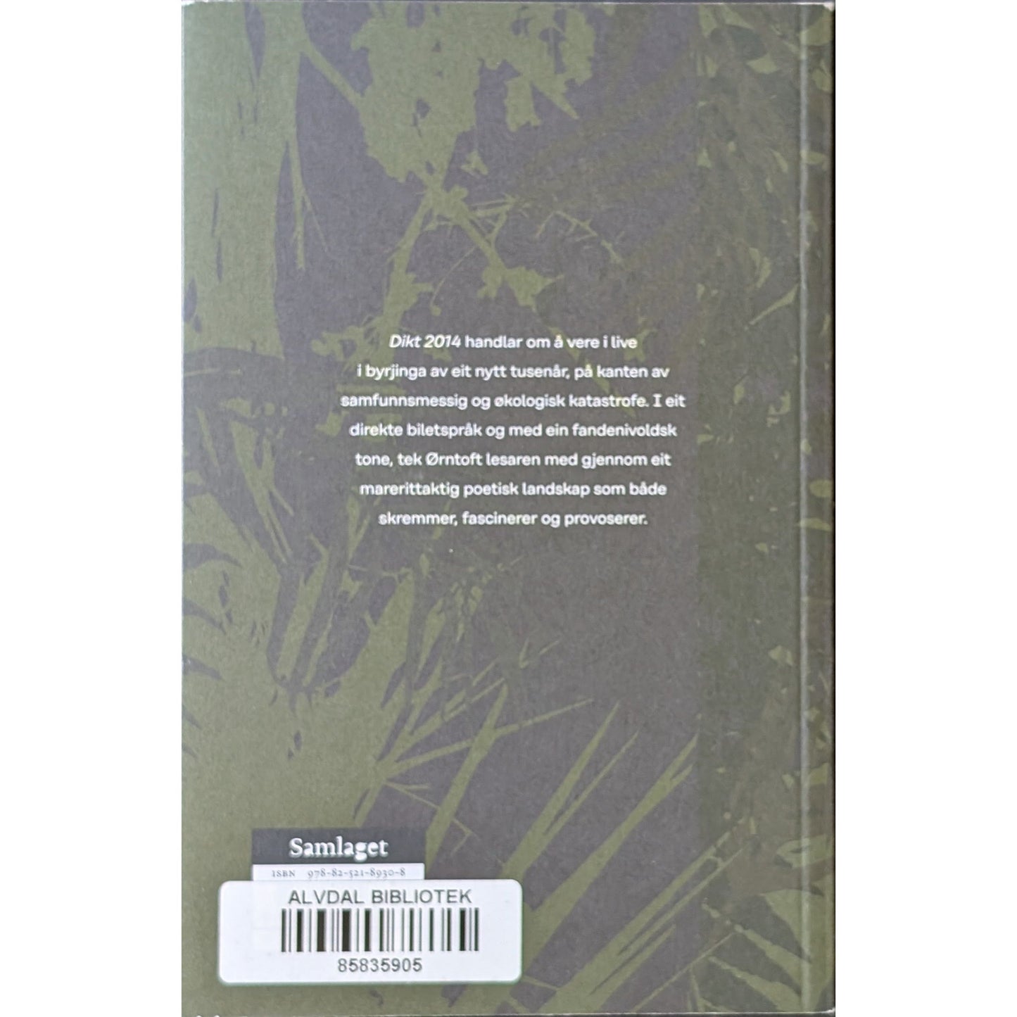 Dikt 2014. Brukte bøker av Theis Ørntoft. Inventaret bokhandel