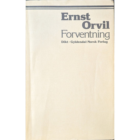 Forventning. Dikt. Brukte bøker av Ernst Orvil. Inventaret bokhandel
