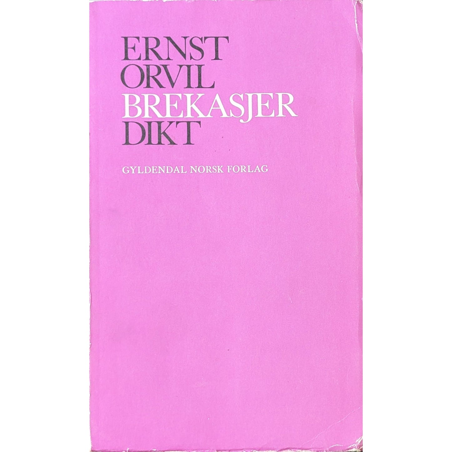 Brekasjer. Dikt. Brukte bøker av Ernst Orvil. Inventaret bokhandel