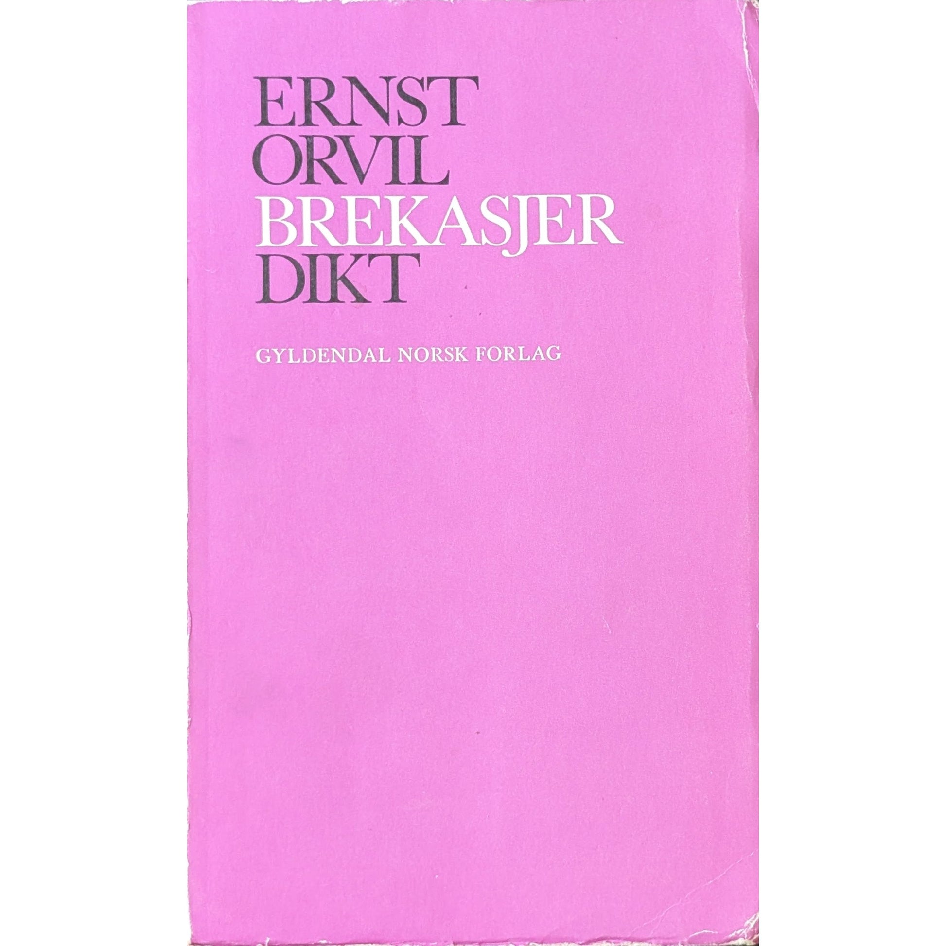Brekasjer. Dikt. Brukte bøker av Ernst Orvil. Inventaret bokhandel