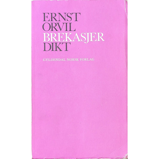 Brekasjer. Dikt. Brukte bøker av Ernst Orvil. Inventaret bokhandel