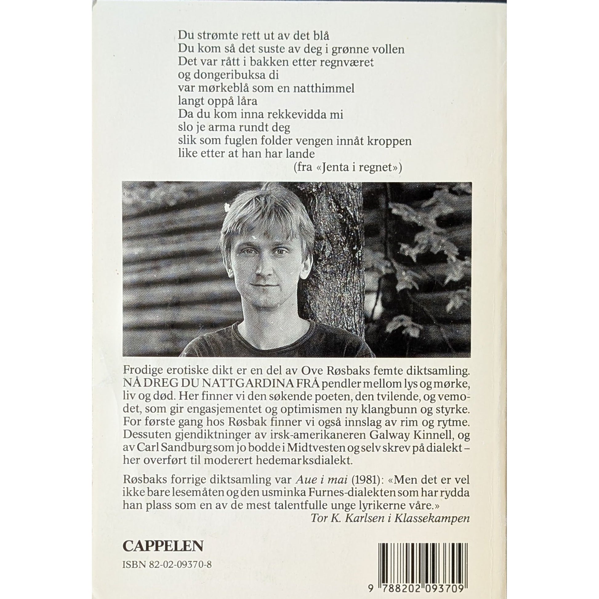 Nå dreg du nattgardina frå. Brukte bøker av Ove Røsbak. Inventaret bokhandel