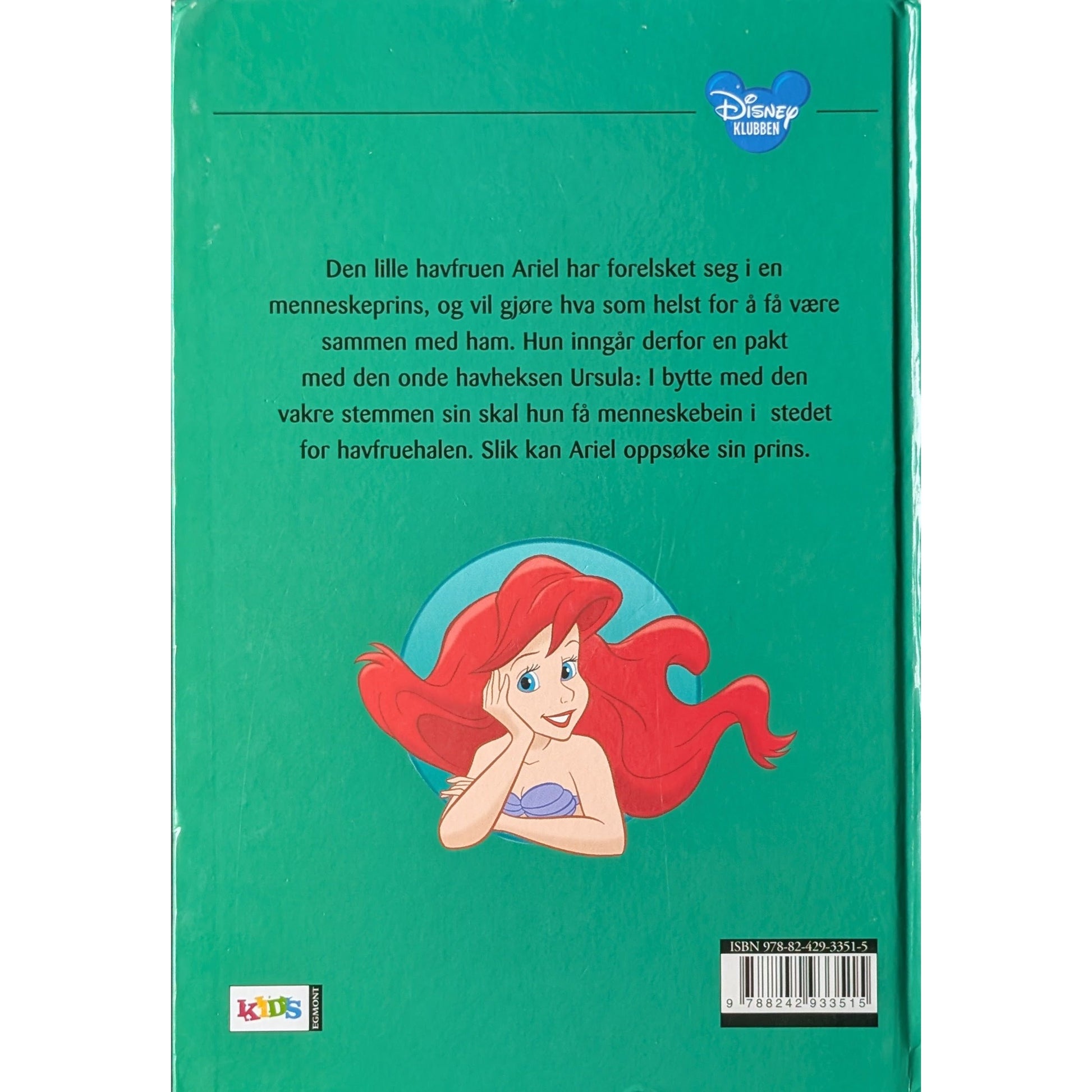 Disney: Den lille havfruen. Brukte bøker fra Disneyklubben. Inventaret bokhandel