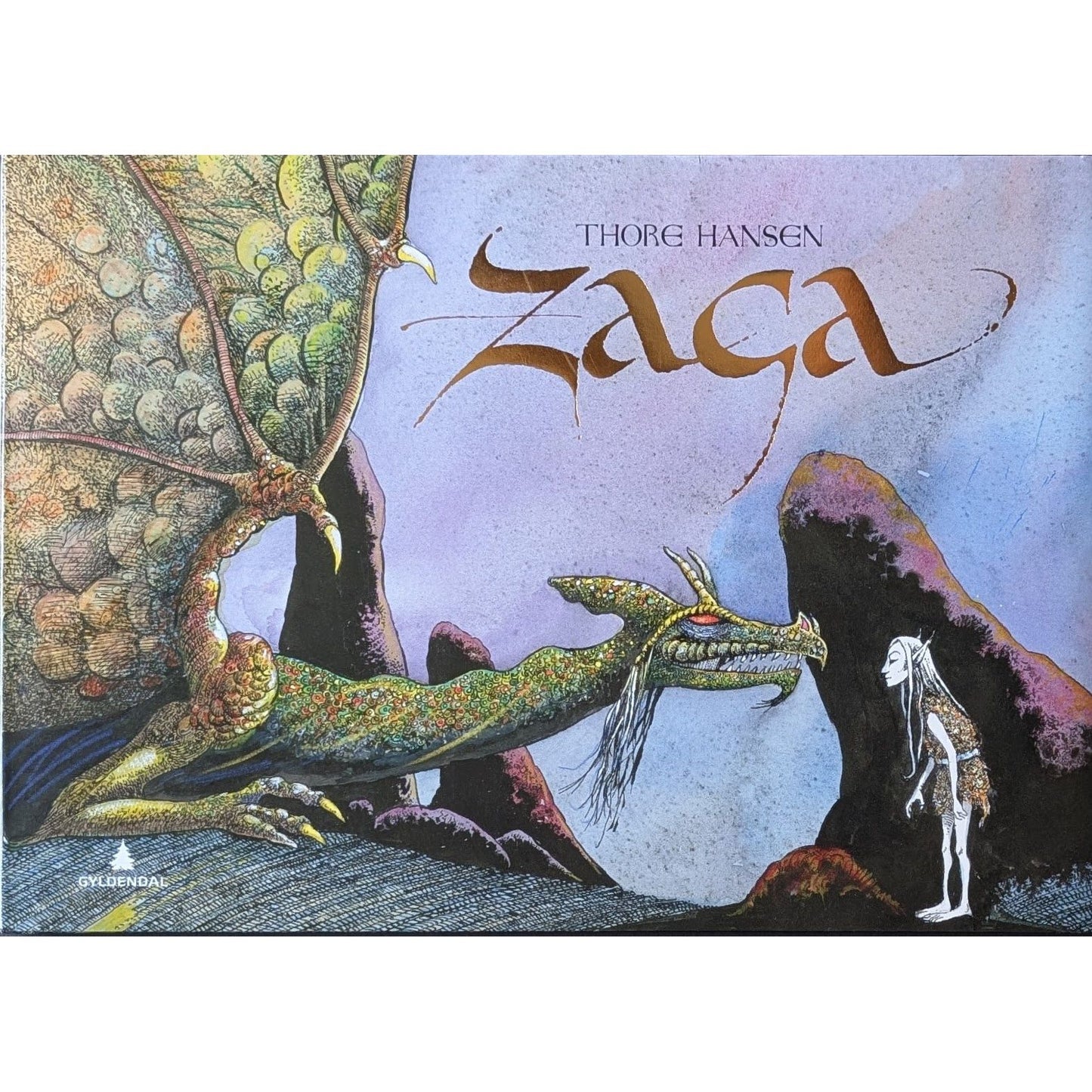 Zaga - Skoglandserien av Thore Hansen. Brukt bok. Inventaret bokhandel