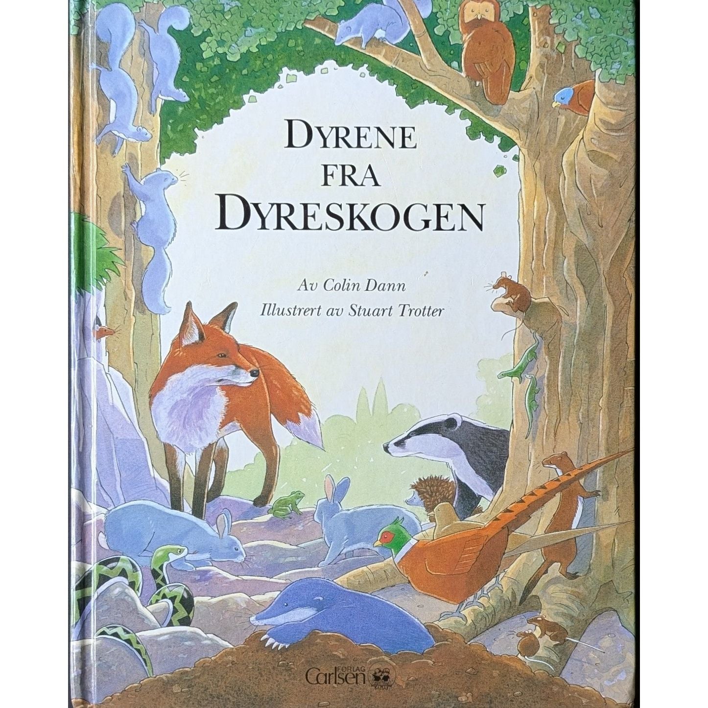 Dyrene fra Dyreskogen, brukte bøker av Colin Dann. Inventaret bokhandel