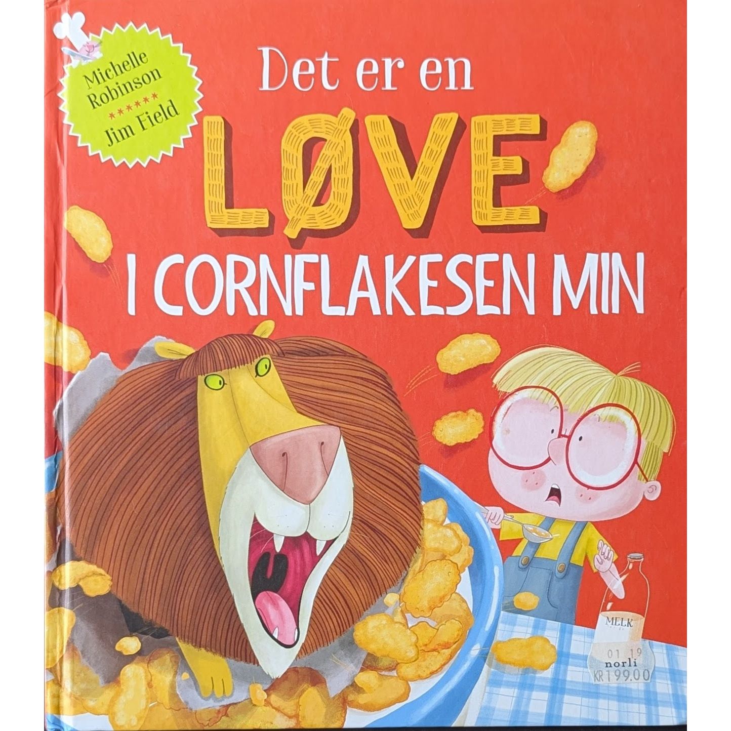 Det er en løve i cornflaksen min, brukte bøker av Michelle Robinson
