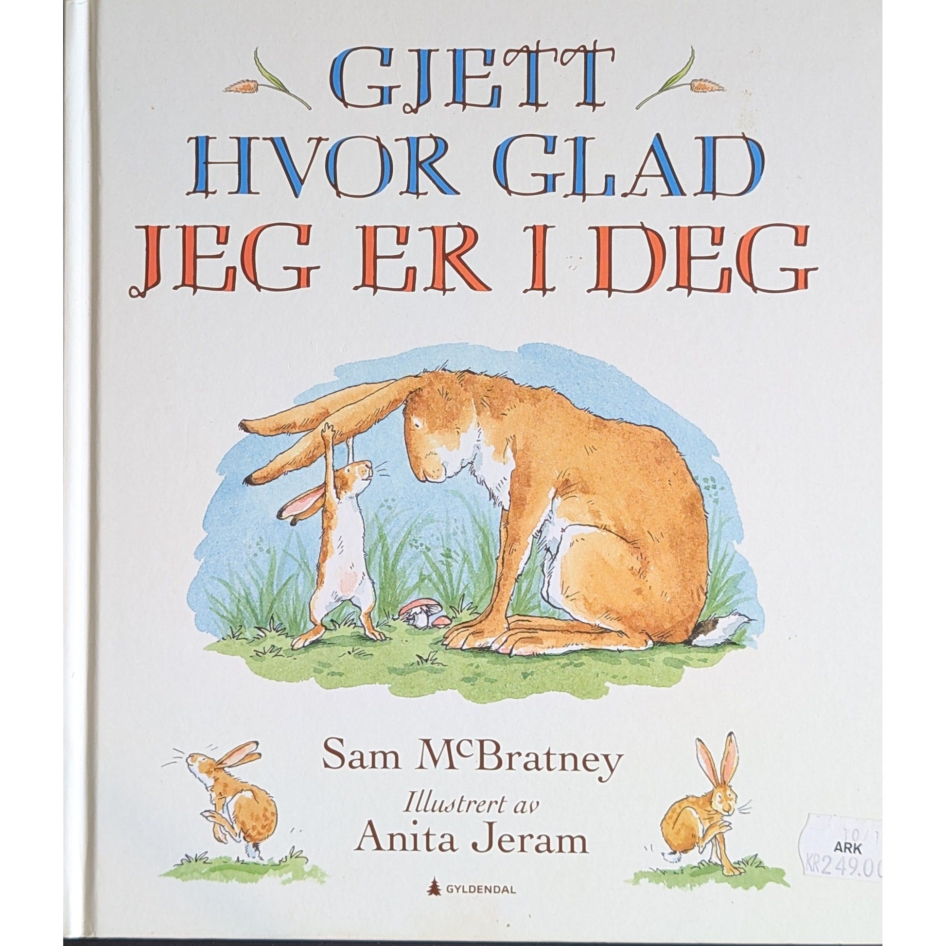 Gjett hvor glad jeg er i deg, brukte bøker av Sam McBratney. Bokhandel