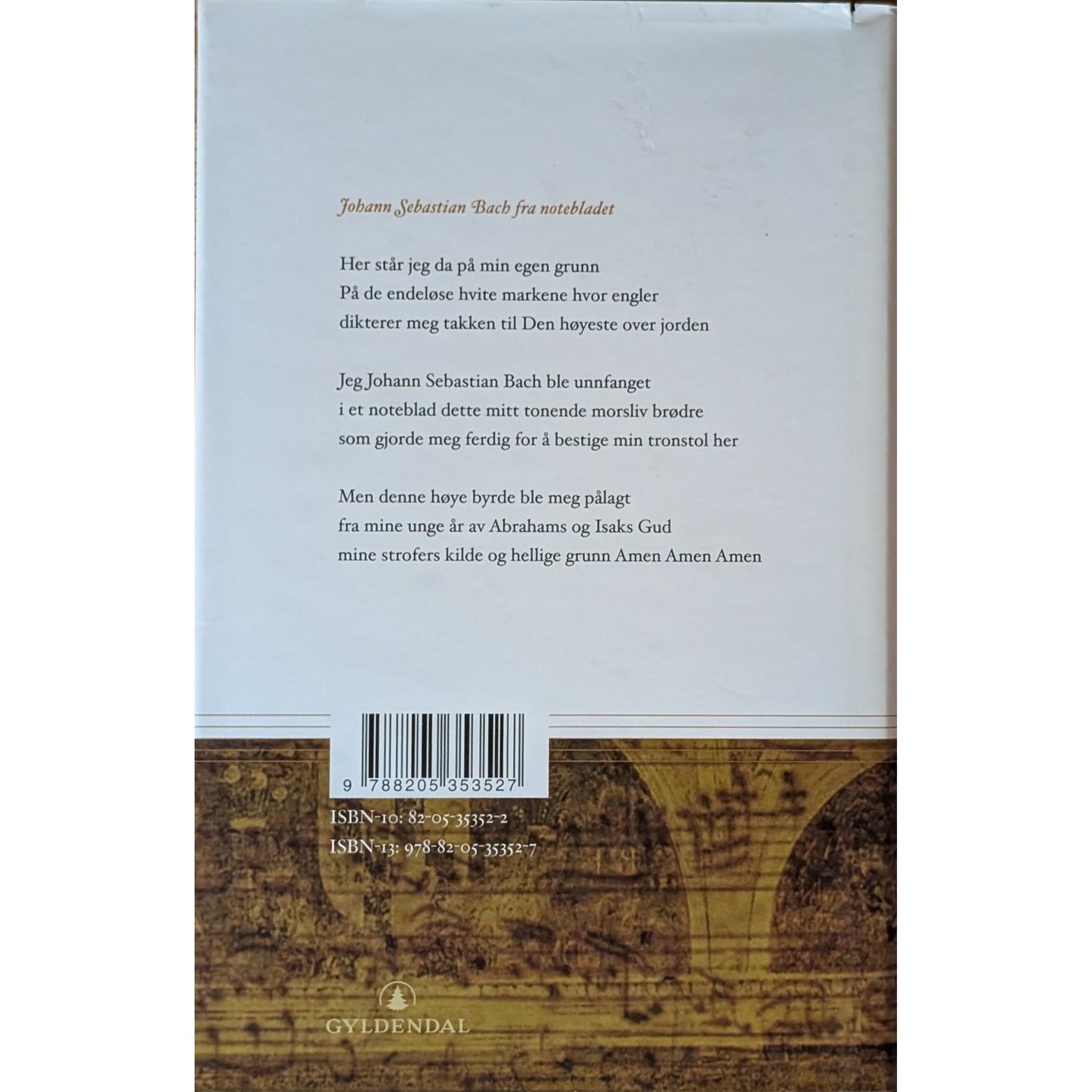 Lyset fra Bach. Brukt poesibok av Arnold Eidslott. Inventaret bokhandel