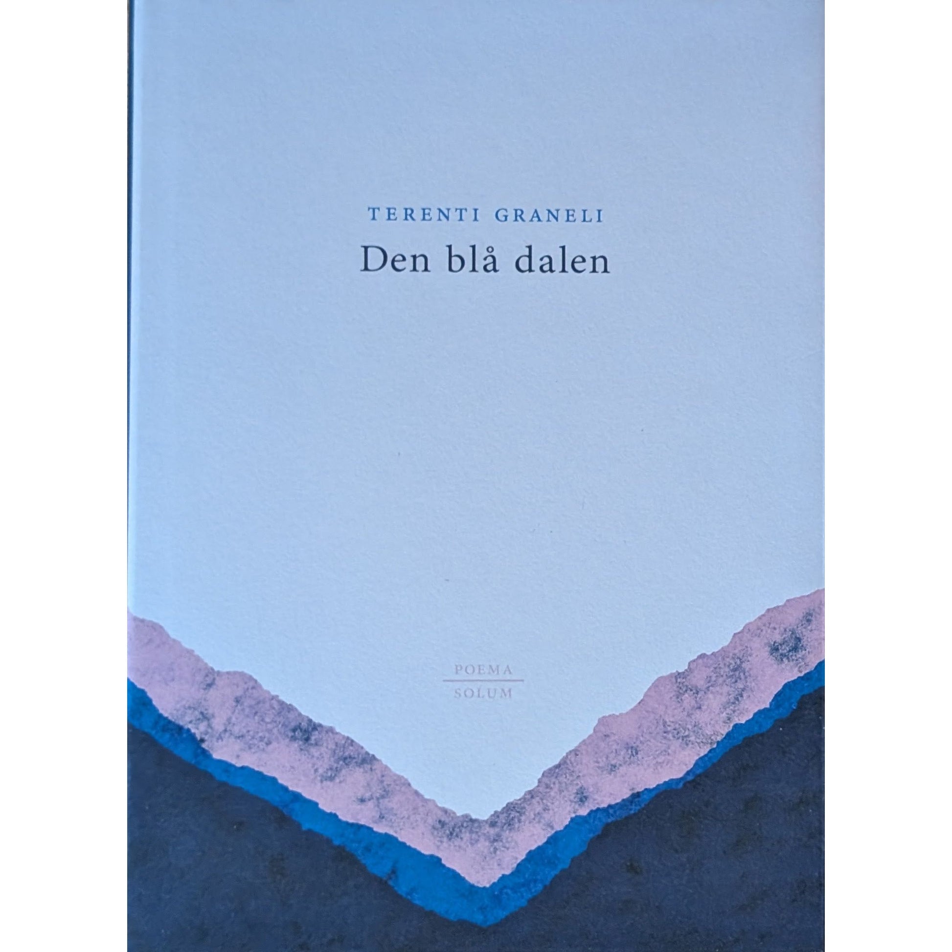 Den blå dalen. Brukt poesibok av Terenti Graneli. Inventaret bokhandel