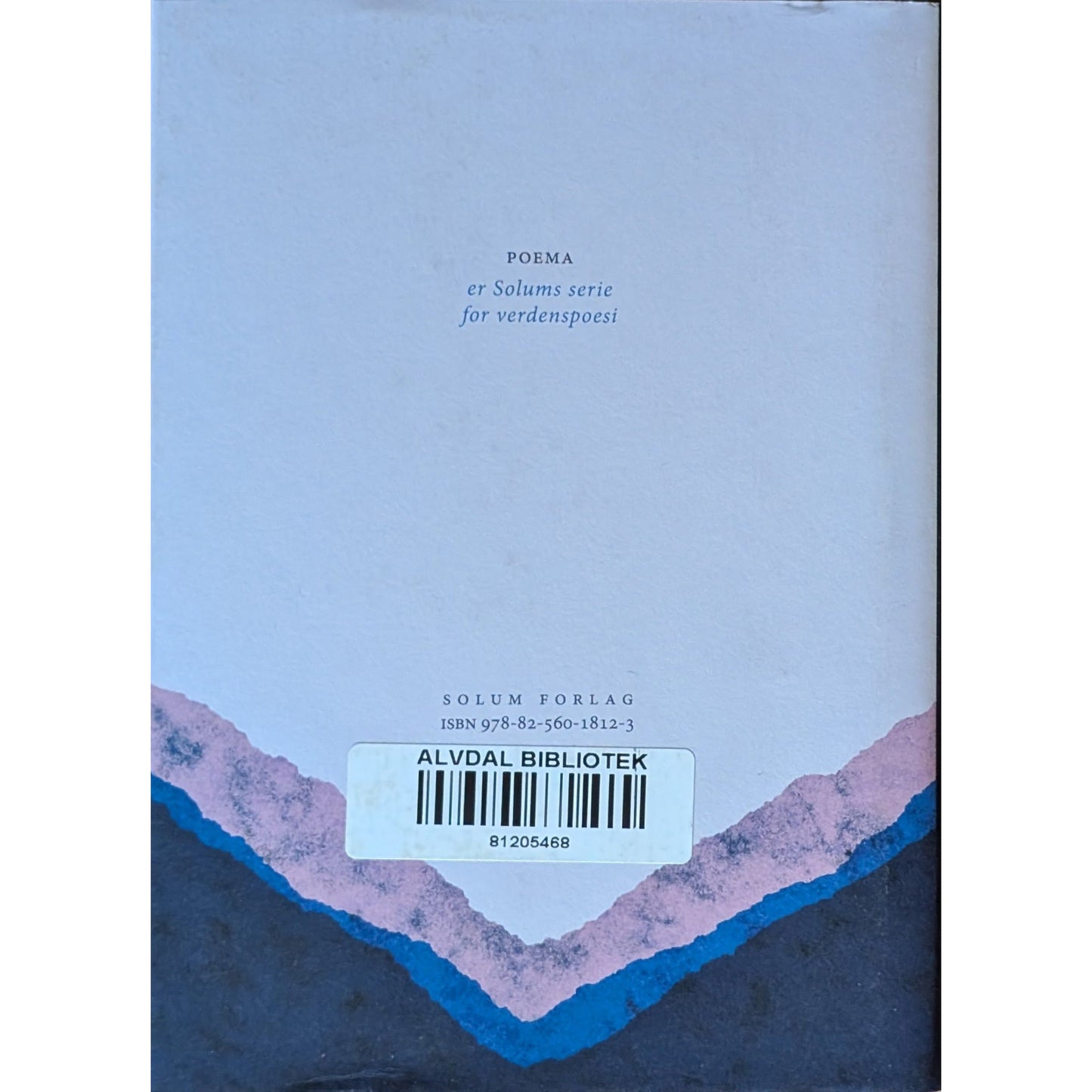 Den blå dalen. Brukt poesibok av Terenti Graneli. Inventaret bokhandel