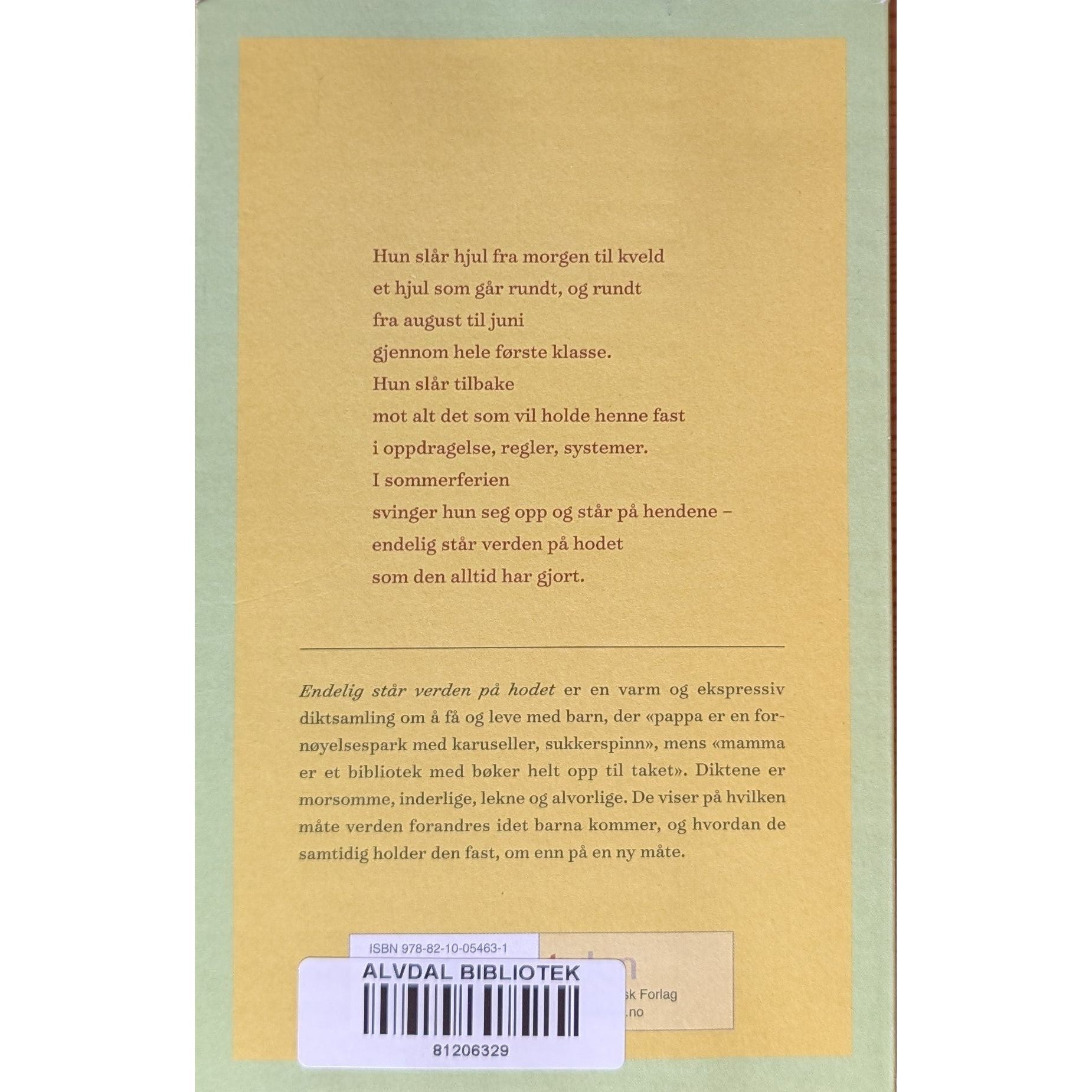 Endelig står verden på hodet. Brukte bøker av Hege Woxen. Dikt. Bokhandel