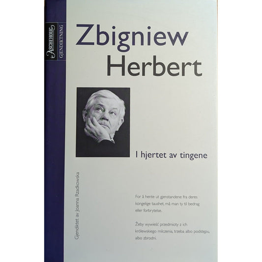 I hjertet av tingene. Brukte bøker av Zbigniew Herbert. Dikt