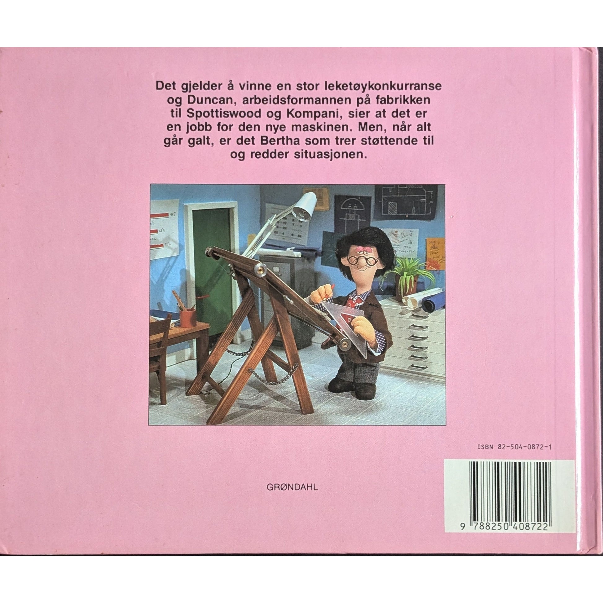 Bertha og leketøykonkurransen. Brukte bøker av Eric Charles etter Ivor Wood's tegninger.