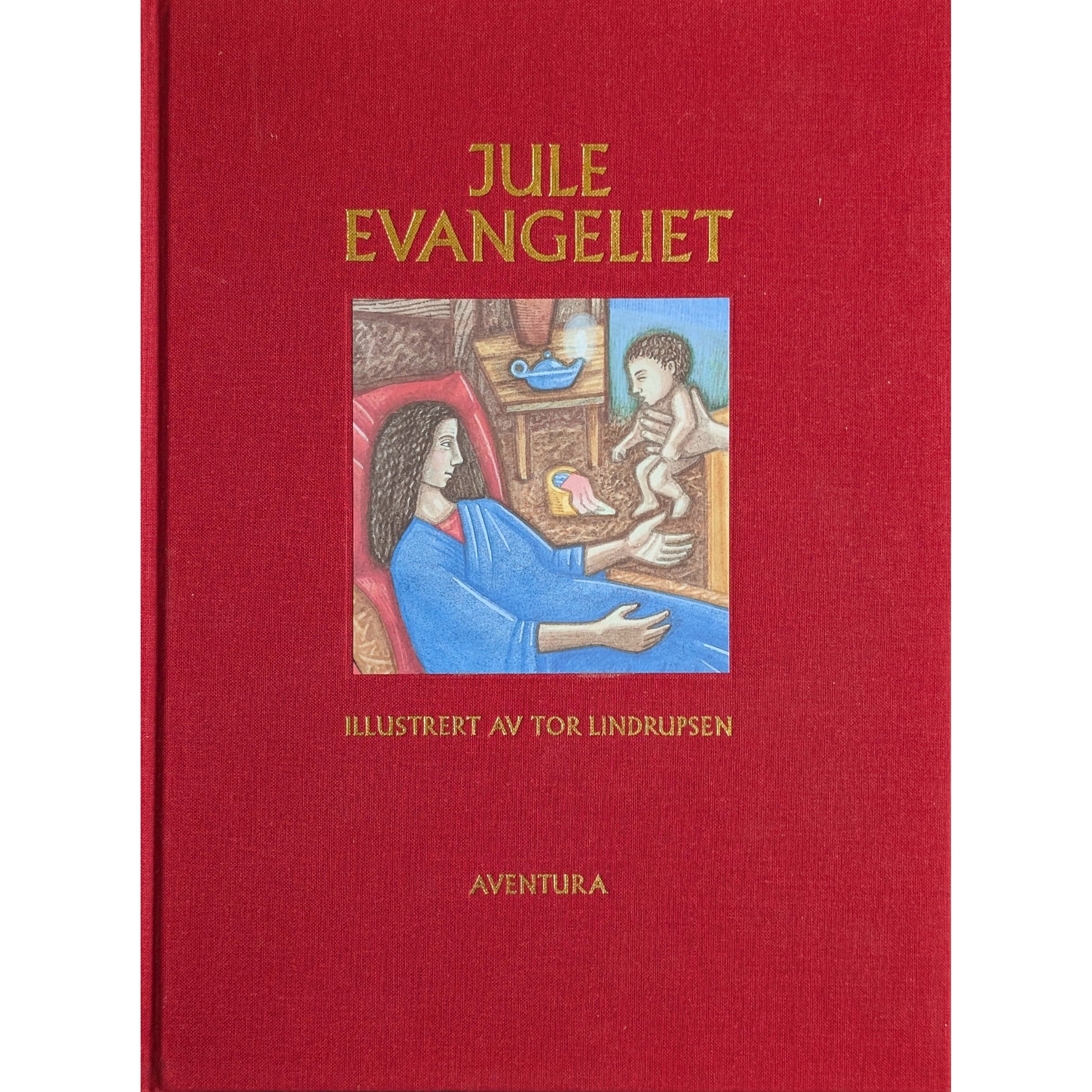 Juleevangeliet - Illustrert av Tor Lindrupsen. Brukte bøker. Bruktbokhandel
