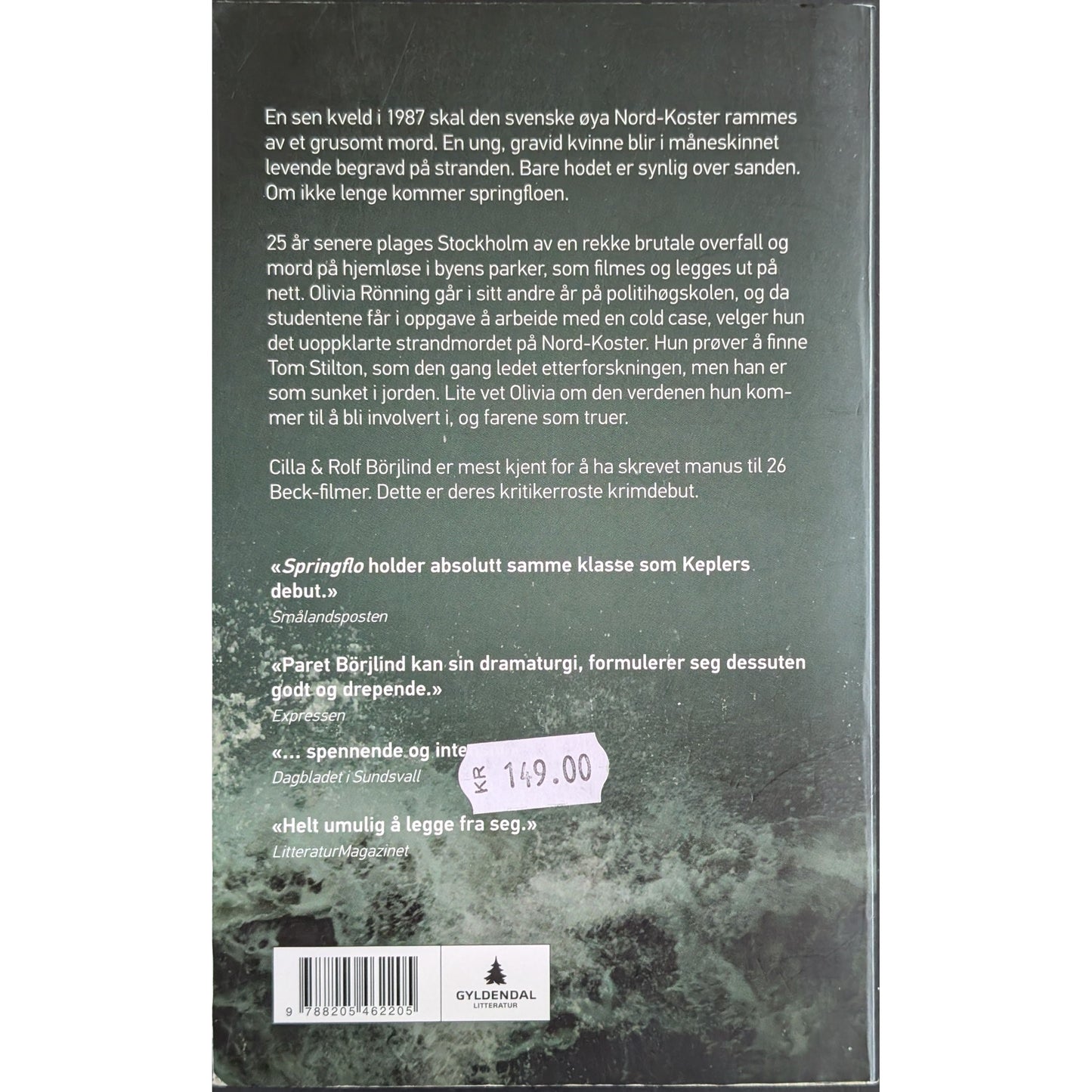 Olivia Rönning og Tom Stilton 1 - Springflo, brukte bøker av Cilla & Rolf Börjlind