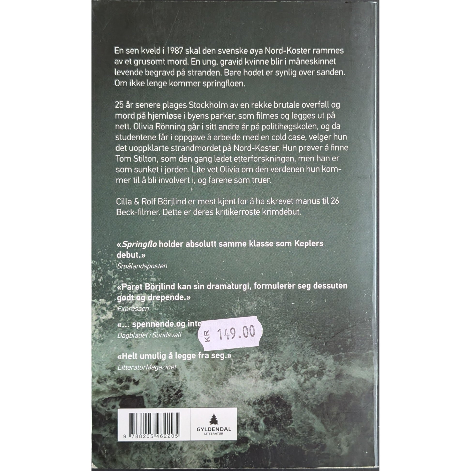 Olivia Rönning og Tom Stilton 1 - Springflo, brukte bøker av Cilla & Rolf Börjlind