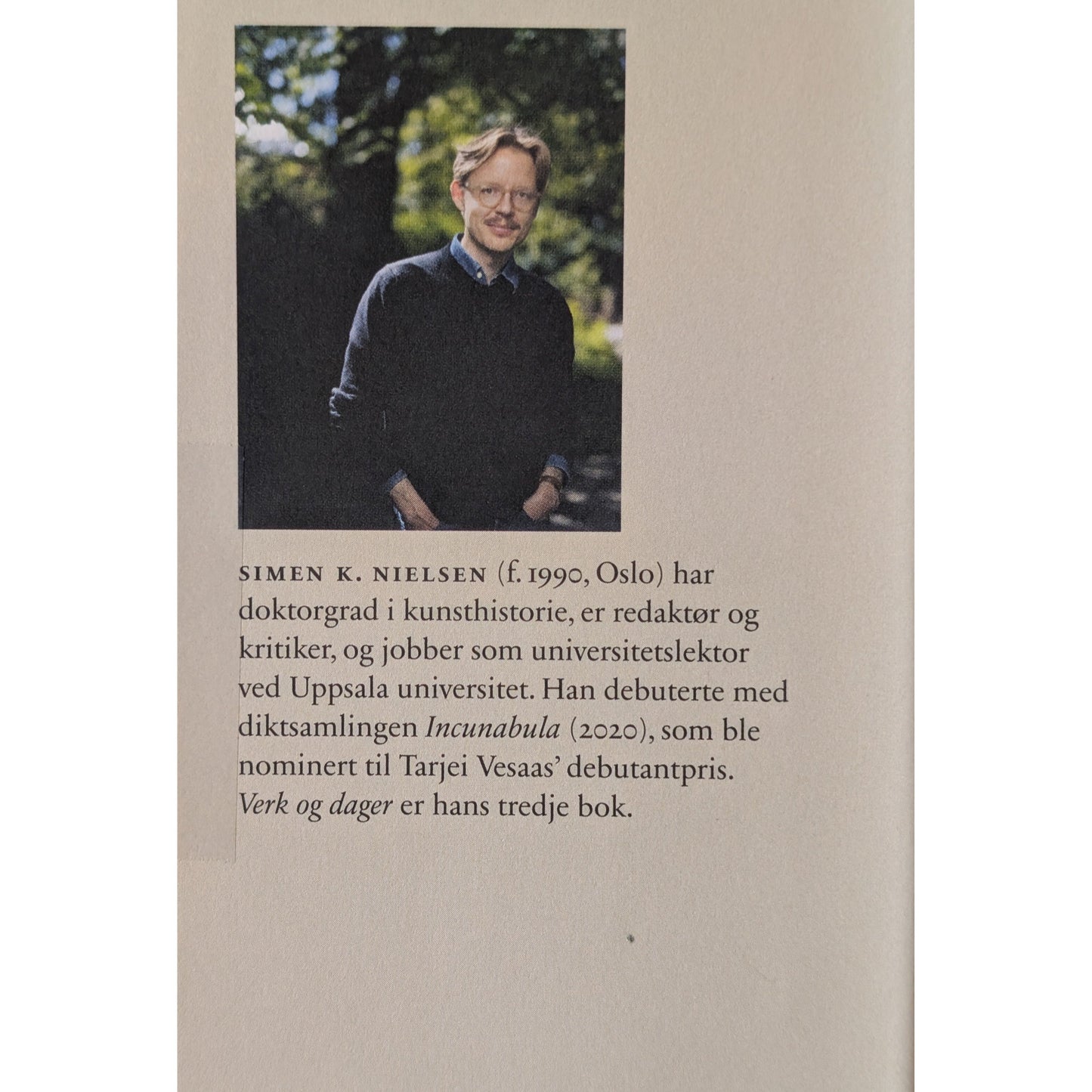 Verk og dager. Dikt. Brukte bøker av Simen K. Nielsen. Bruktbokhandel