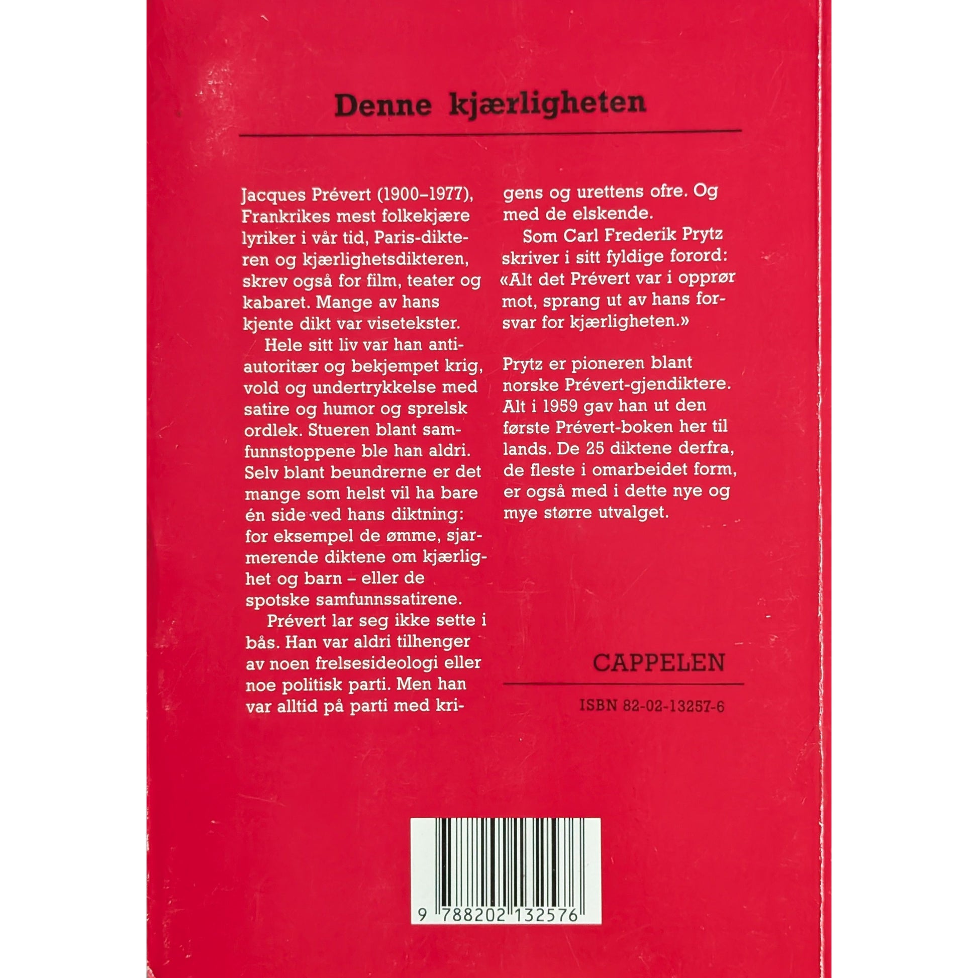 Denne kjærligheten. Dikt. Brukte bøker av Jacques Prévert. Bruktbokhandel