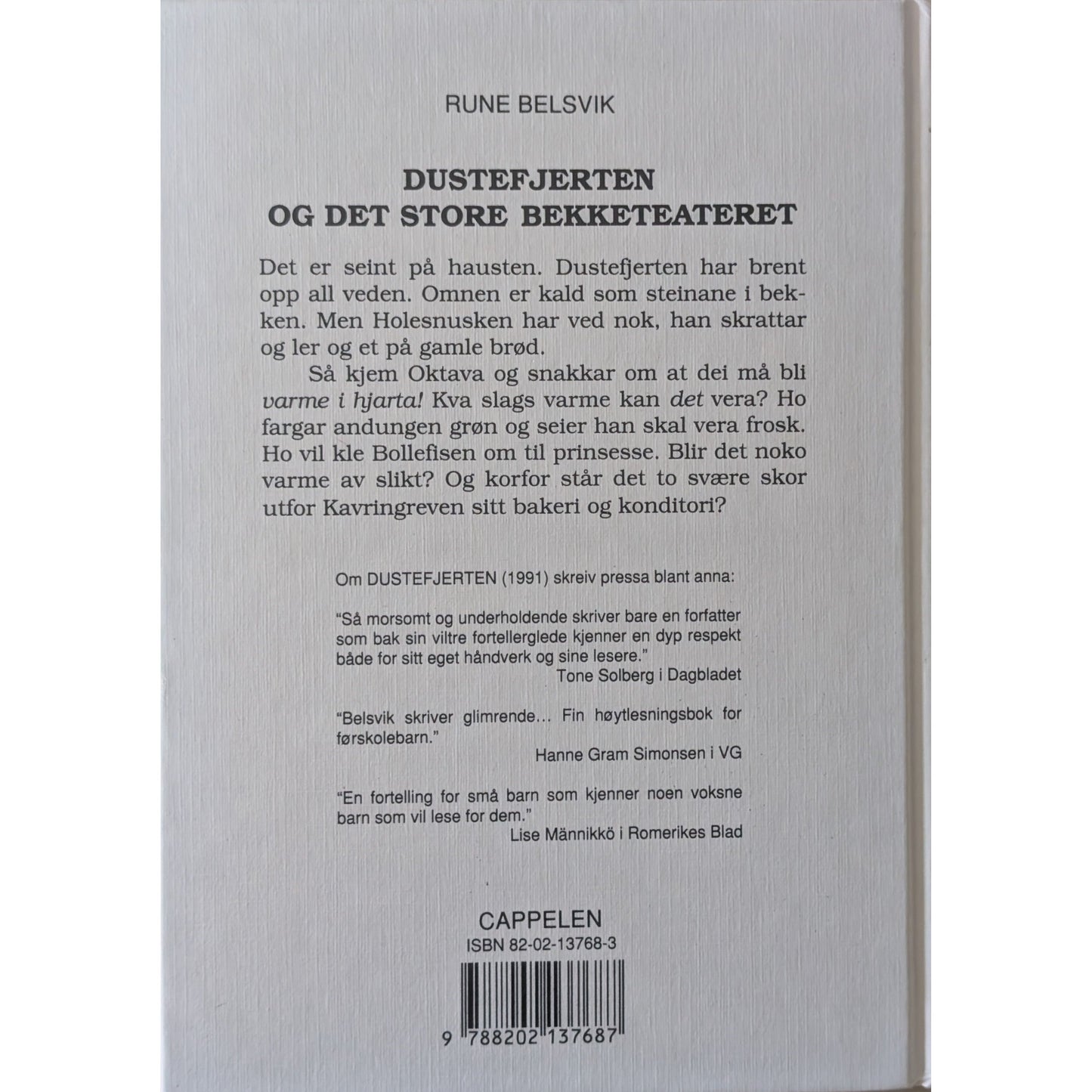 Dustefjerten og det store bekketeateret. Brukte bøker av Rune Belsvik