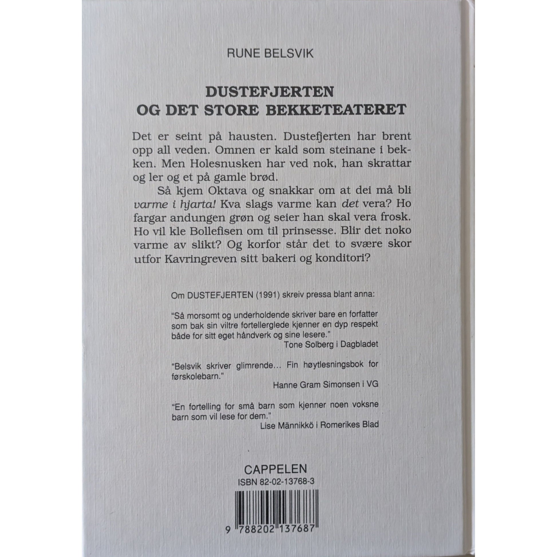 Dustefjerten og det store bekketeateret. Brukte bøker av Rune Belsvik