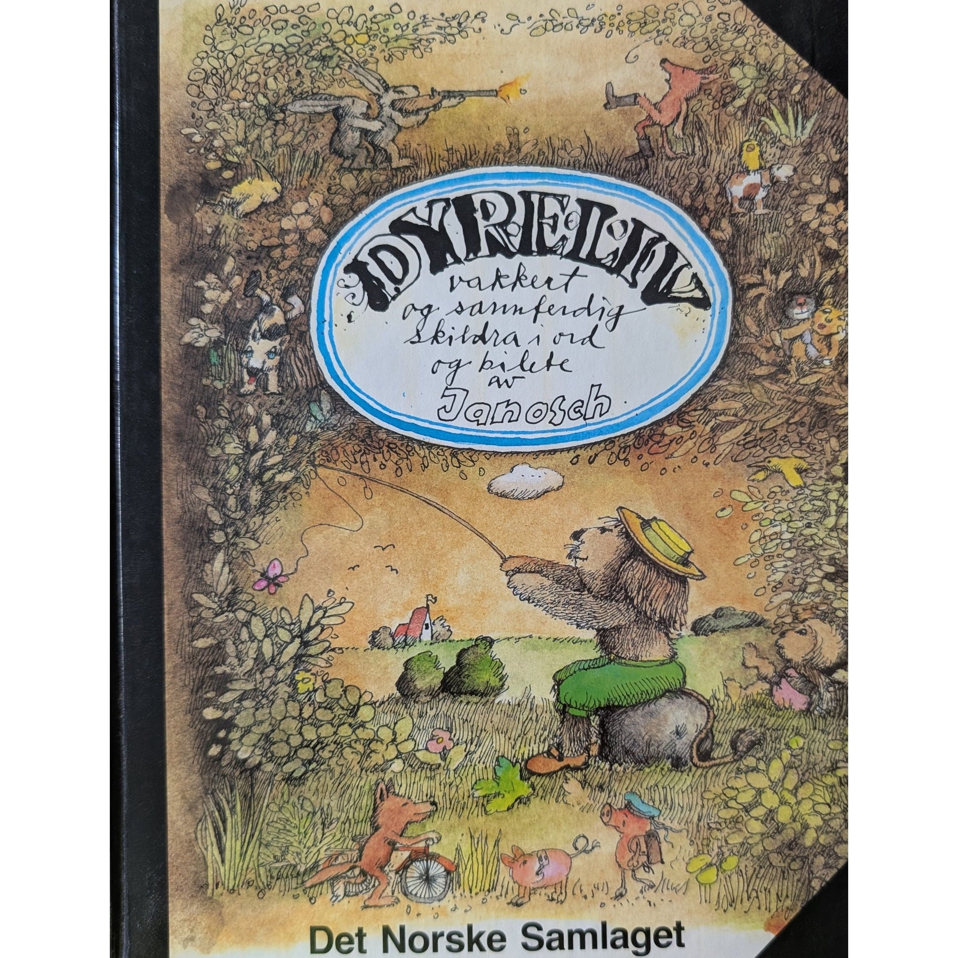 Dyreliv, brukte bøker på nynorsk av Janosch. Inventaret bruktbokhandel