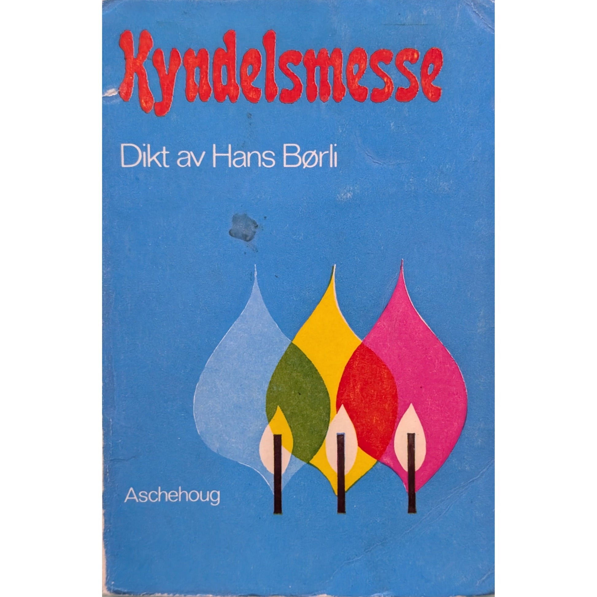 Kyndelsmesse Dikt. Brukt bok av Hans Børli.  Inventaret bruktbokhandel