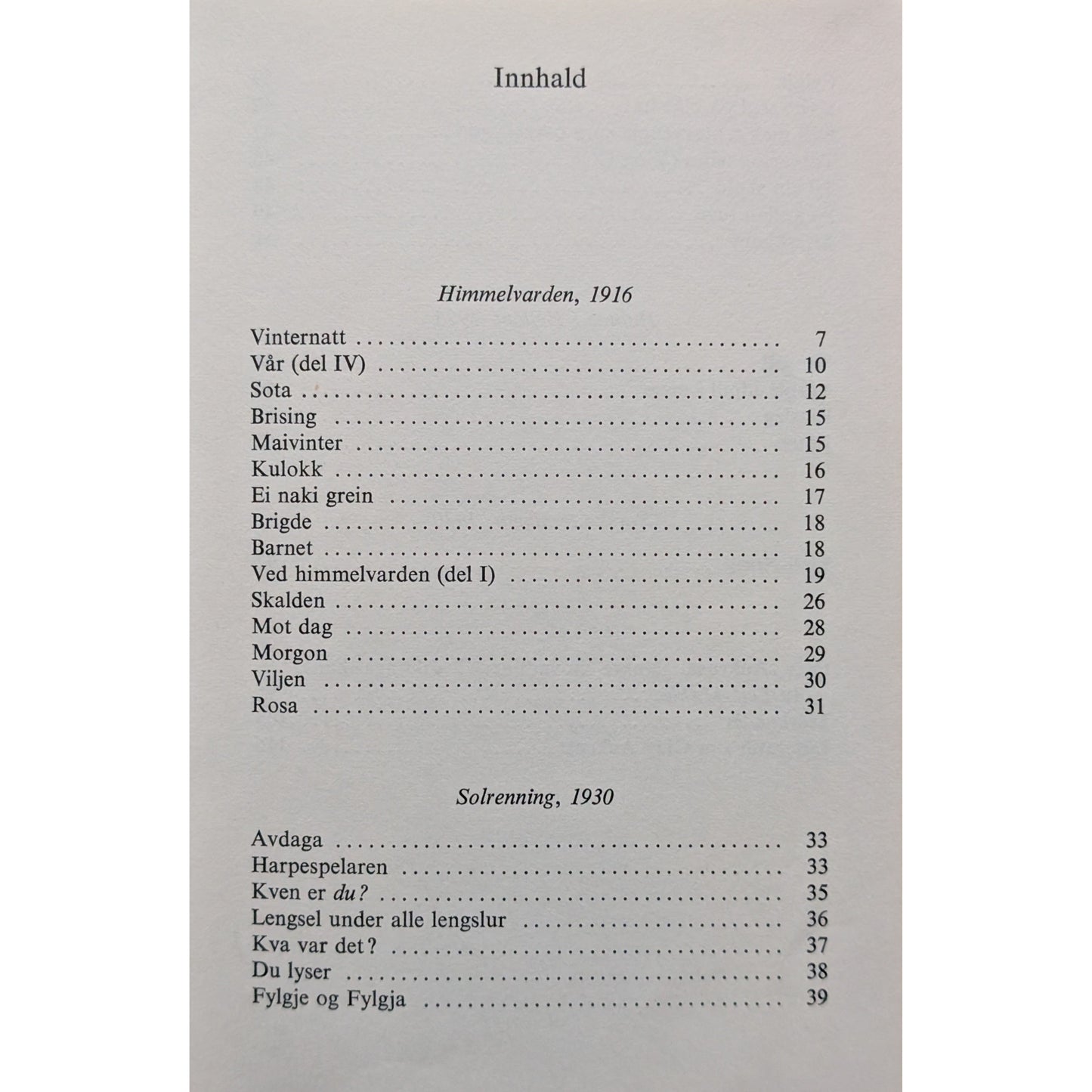 Dikt i utval. Olav Aukrust. Brukte bøker med dikt, poesi og lyrikk