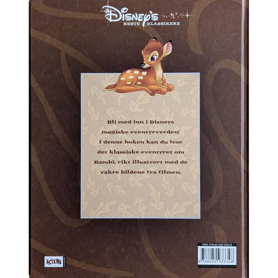 Disney's beste klassikere: Bambi. Bøker fra Inventaret bruktbokhandel