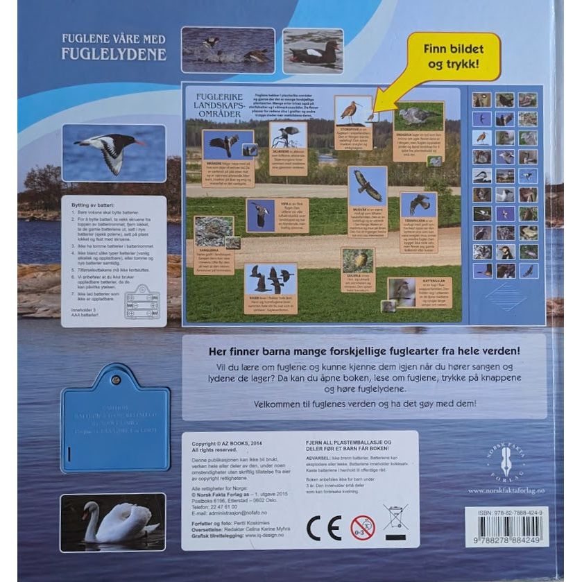 Fuglene våre med fuglelydene  - Brukte fuglebøker.  Bruktbokhandel