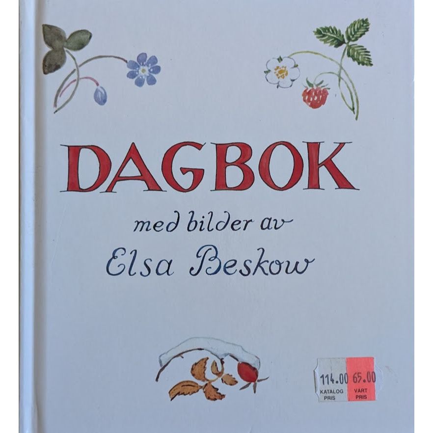 Dagbok med bilder av Elsa Beskow - Brukte barnebøker, bruktbokhandel