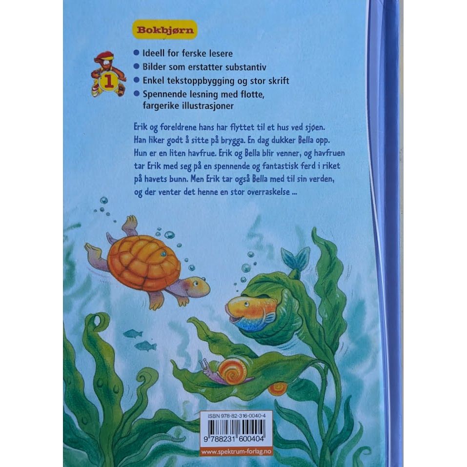 Erik og den lille havfruen Brukte bøker i Bokbjørn 1-serien. Ordbilde-bok