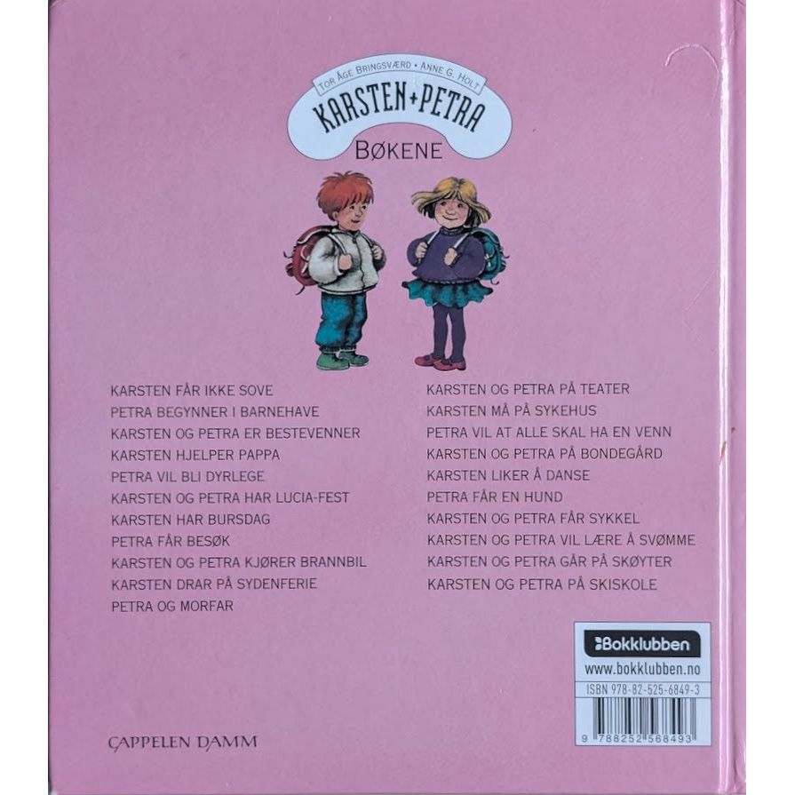 Karsten og Petra - På skiskole / Går på skøyter. Tor Åge Bringsværd