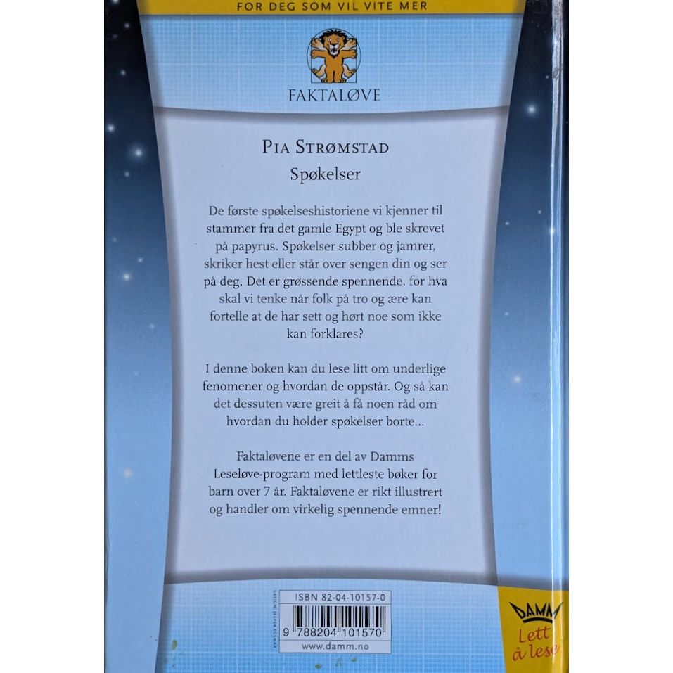 Spøkelser. Brukt Faktaløve av Pia Strømstad. Inventaret bruktbokhandel