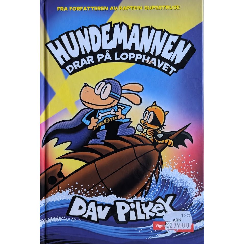 Hundemannen (11) drar på Lopphavet, brukte bøker av Dav Pilkey