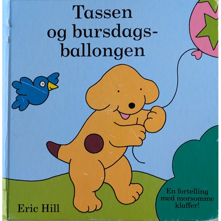 Hvor er Tassen, brukte bøker av Eric Hill. Inventaret bruktbokhandel