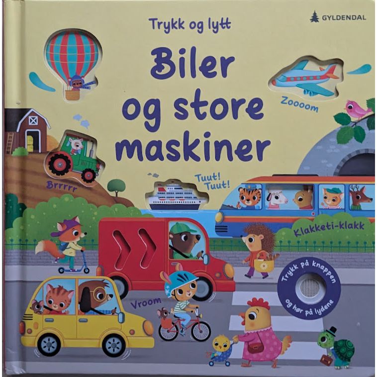 Trykk og lytt - Biler og store maskiner. Brukte bøker. Bruktbokhandel