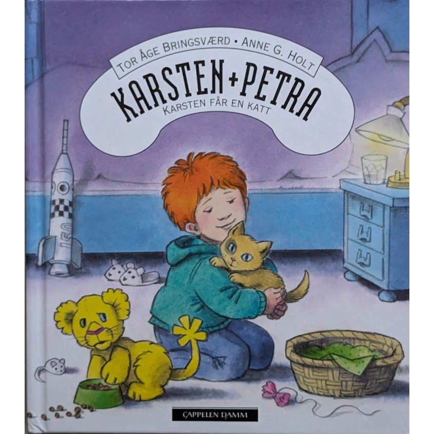 Karsten og Petra: Karsten får en katt. Brukte bøker av Tor Åge Bringsværd