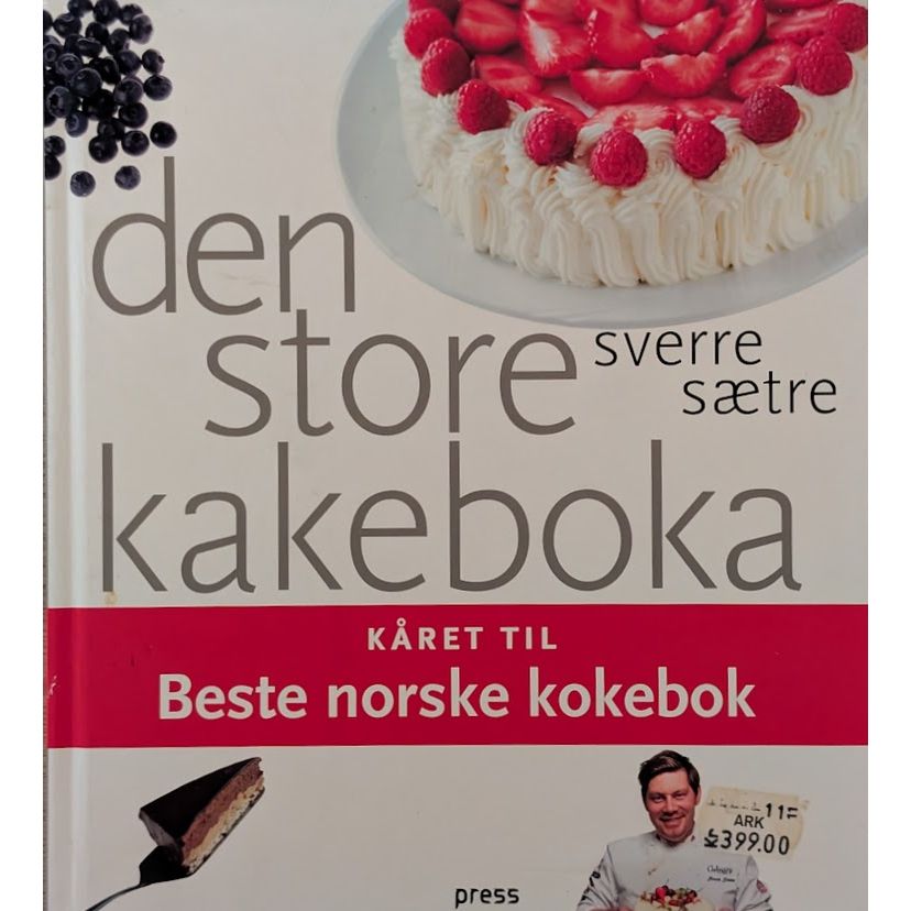 Den store kakeboka. Brukt kokebok av Sverre Sætre. Bruktbokhandel