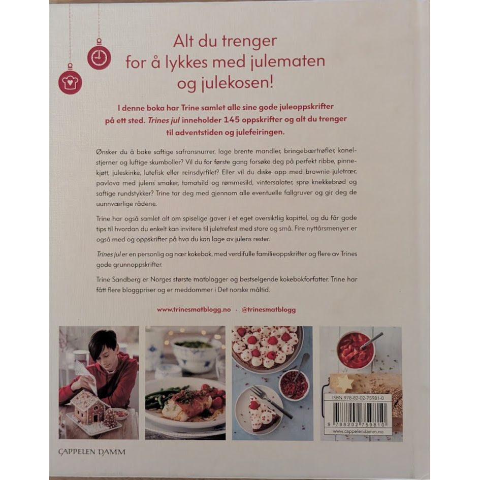 Trines jul. Brukte bøker om julemat av Trine Sandberg Bruktbokhandel